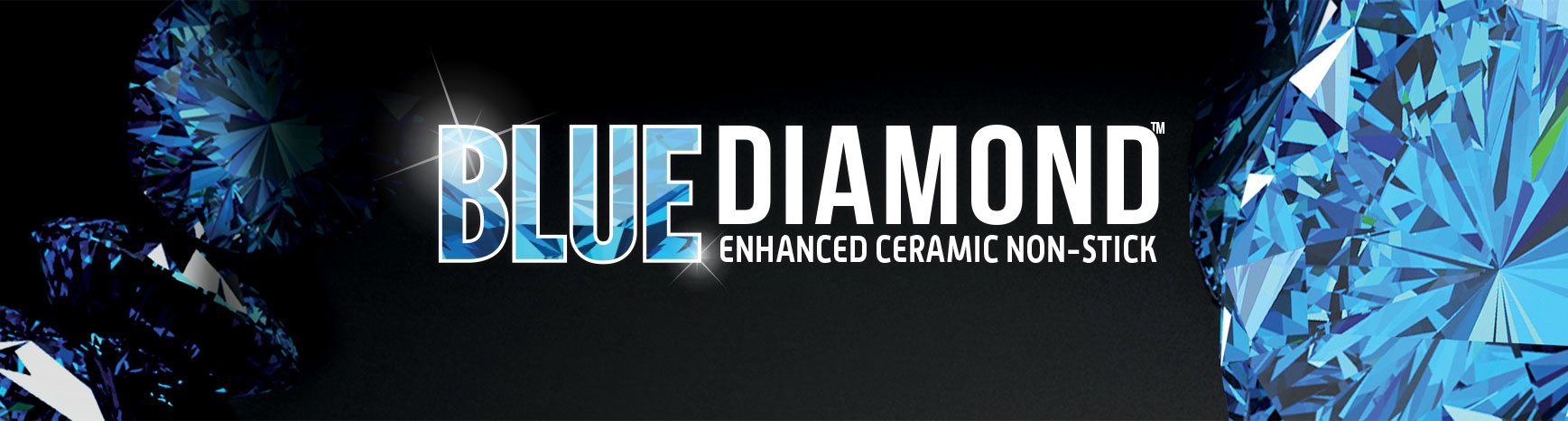 blue diamond, enhanced ceramic non-stick